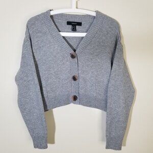 Forever 21 Women's Grey Cardigan; Size: Small